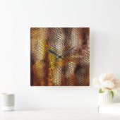 Slithering Chic Quadratische Wanduhr (Zuhause)