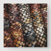 Slithering Chic Quadratische Wanduhr (Vorderseite)