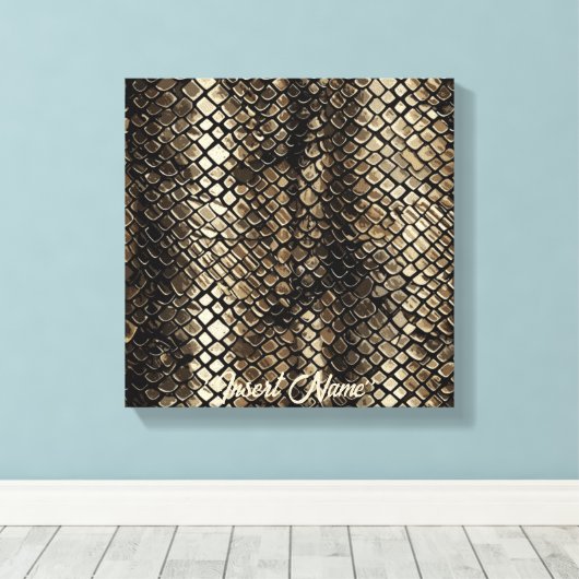 Slithering Chic-Tasse Leinwanddruck (Insitu (Holzboden))