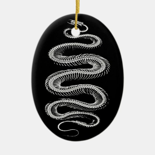 Slithering Snake Skeleton Keramikornament (Vorne)