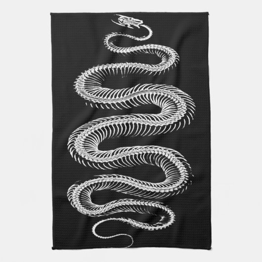 Slithering Snake Skeleton Küchentuch (Vertikal)