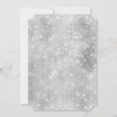 Sliver Floral Lace Einladung (Rückseite)