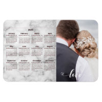 Sliver Marble Wedding Foto Template 2020 Kalender