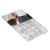 Sliver Marble Wedding Foto Template 2020 Kalender Magnet (Rechte Seite)