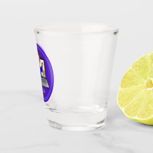 SLJ-VA-Cartoon-Logo Schnapsglas (Rechts)