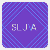 SLJ-VA-Logo Quadratischer Aufkleber (Vorderseite)