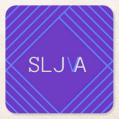 SLJ-VA-Logo Rechteckiger Pappuntersetzer (Vorderseite)