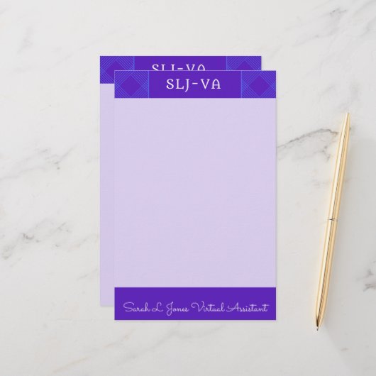 SLJ-VA-Logo + Unterschrift Briefpapier (Vorderseite/Rückseite Beispiel)