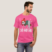 Slo Ho Ho Sloth Christmas T-Shirt (Vorne ganz)