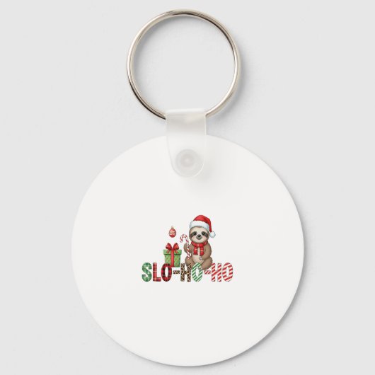 Slo Ho Ho Xmas Sloth 2 Schlüsselanhänger (Vorderseite)