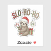 Slo Ho Ho Xmas Sloth Aufkleber (Blatt)