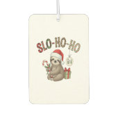 Slo Ho Ho Xmas Sloth Autolufterfrischer (Vorderseite)