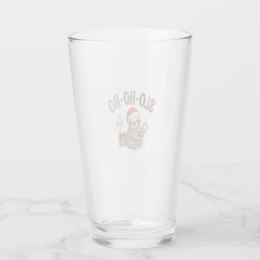 Slo Ho Ho Xmas Sloth Glas (Rückseite)
