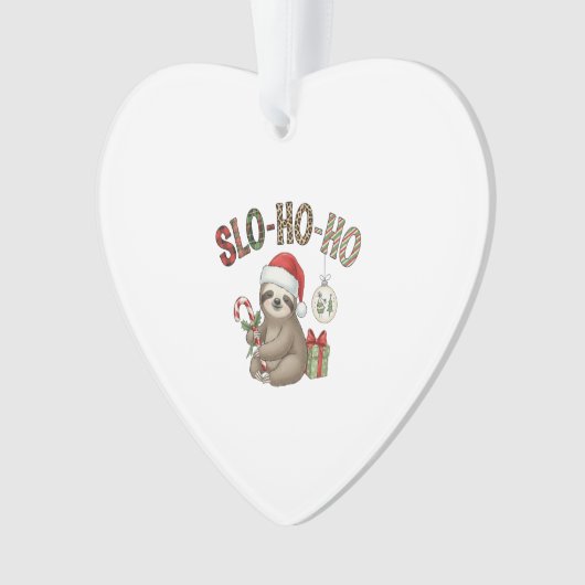Slo Ho Ho Xmas Sloth Ornament (Vorderseite)