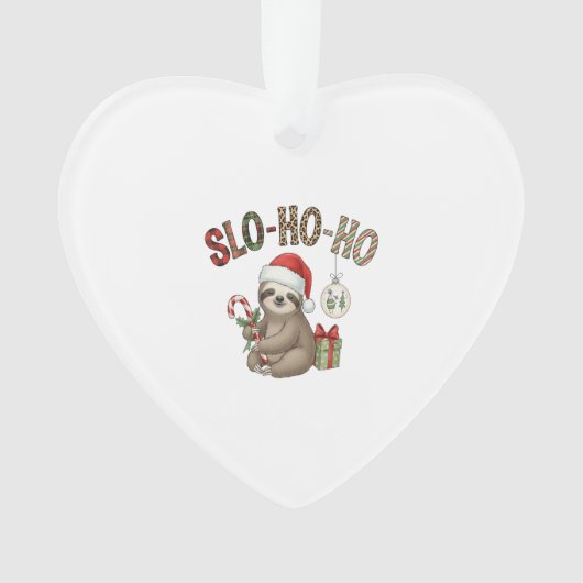 Slo Ho Ho Xmas Sloth Ornament (Vorderseite)