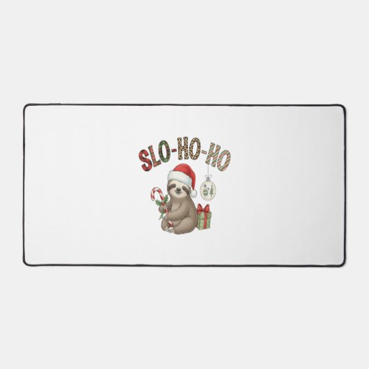 Slo Ho Ho Xmas Sloth Schreibtischunterlage (Vorderseite)