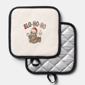 Slo Ho Ho Xmas Sloth Topflappen (Vorderseite/Rückseite)