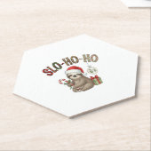Slo Ho Ho Xmas Sloth Untersetzer (angewinkelt)