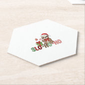 Slo Ho Ho Xmas Sloth Untersetzer (angewinkelt)