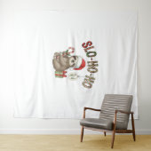Slo Ho Ho Xmas Sloth Wandteppich (Beispiel (Horizontal))