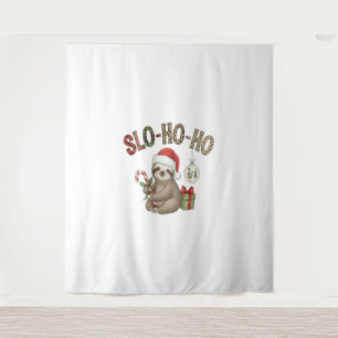 Slo Ho Ho Xmas Sloth Wandteppich