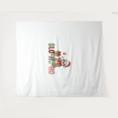 Slo Ho Ho Xmas Sloth Wandteppich (Vorderseite (Horizontal))