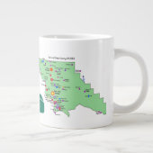 SLO Place Names Map mit englischen Übersetzungen Jumbo-Tasse (Rechts)