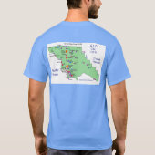 SLO Place Names MAP T-Shirt (Rückseite)