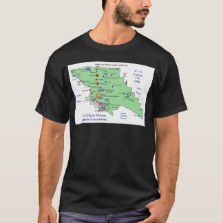 SLO Place Names MAP T-Shirt