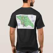 SLO Place Names MAP T-Shirt (Rückseite)