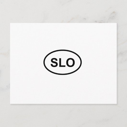 SLO - San Luis Obispo Postkarte (Vorderseite)