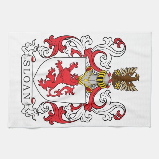 Sloan Familienwappen Handtuch (Horizontal)