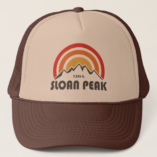 Sloan Peak Washington Truckerkappe (Vorderseite)