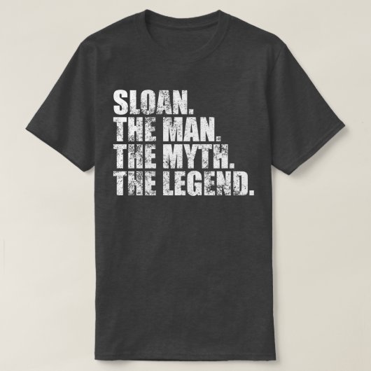 Sloan Sloan Familienname Sloan Nachname Sloan Surn T-Shirt (Design vorne)