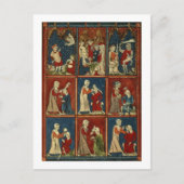 Sloane 1977 fol.2V Medizinische und biblische Szen Postkarte (Vorderseite)