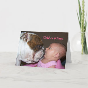 Slobber kisses Valentinstag Card Feiertagskarte