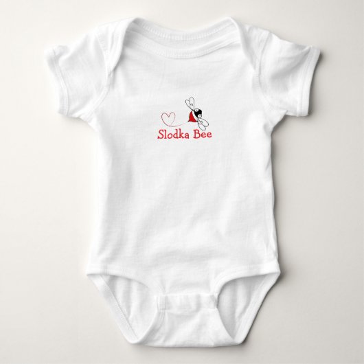 Słodka Bee Baby Bodysuit Strampler (Vorderseite)
