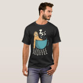 Sloffee Drinker Coffein Addict Sloth T-Shirt (Vorne ganz)