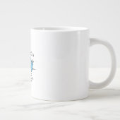 Slogan baby boy is loading. baby jongen opkomst Jumbo-Tasse (Rechts)