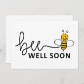 Slogan Bee well soon. Van harte beterschap ! (Vorne/Hinten)