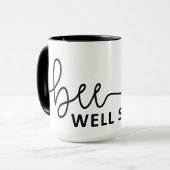 Slogan Bee well soon. Van harte beterschap ! Tasse (Vorderseite Links)