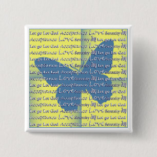 Slogan Butterfly Button