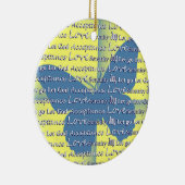 Slogan Butterfly Keramikornament (Rechts)