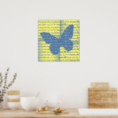 Slogan Butterfly Poster (Küche)