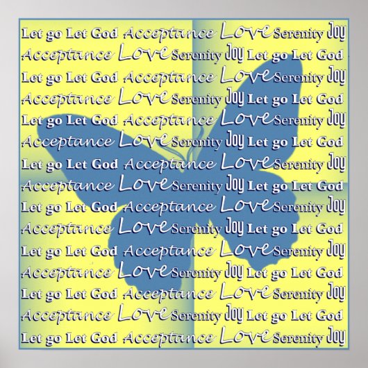 Slogan Butterfly Poster (Vorne)