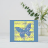 Slogan Butterfly Postkarte (Stehend Vorderseite)