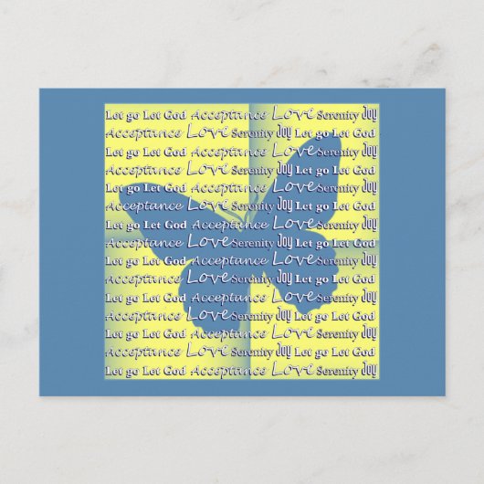 Slogan Butterfly Postkarte (Vorderseite)