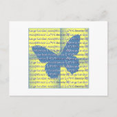 Slogan Butterfly Postkarte (Vorderseite)