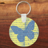 Slogan Butterfly Schlüsselanhänger (Vorderseite)