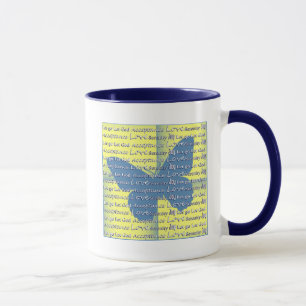 Slogan Butterfly Tasse